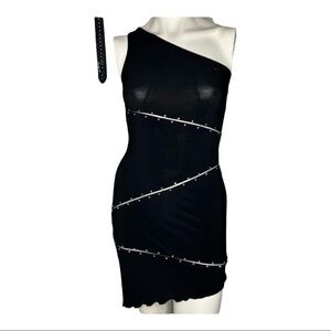 Sabora Asymmetrical Bling Dress Sz Small